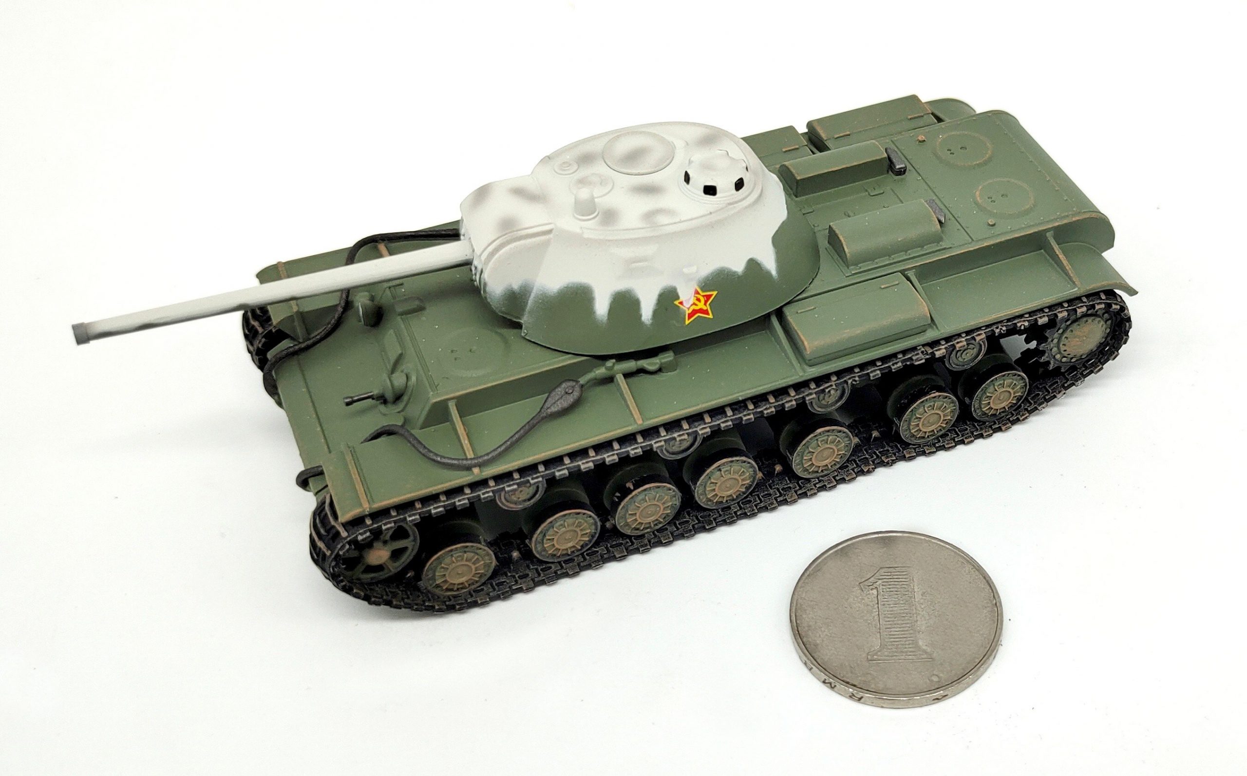 1: 72 Soviet Kv3 heavy tank Simulation model Static finished decoration with display box 1: 72 Soviet Kv3 heavy tank Simulation model Static finished decoration with display box