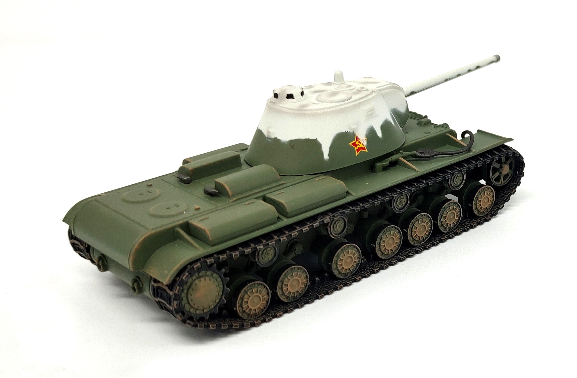 1: 72 Soviet Kv3 heavy tank Simulation model Static finished decoration with display box 1: 72 Soviet Kv3 heavy tank Simulation model Static finished decoration with display box