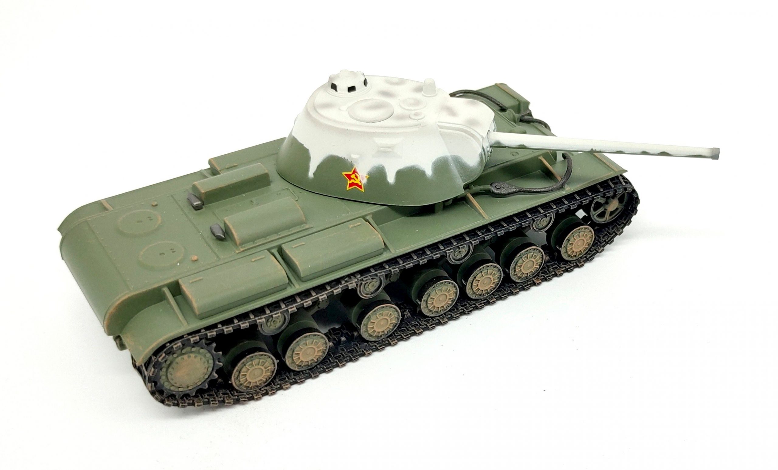 1: 72 Soviet Kv3 heavy tank Simulation model Static finished decoration with display box 1: 72 Soviet Kv3 heavy tank Simulation model Static finished decoration with display box