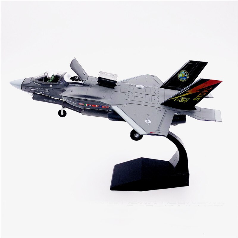 rare Special Offer 1:72 US Marine Corps Model of F35B Vertical Takeoff and Landing Fighter Alloy finished products