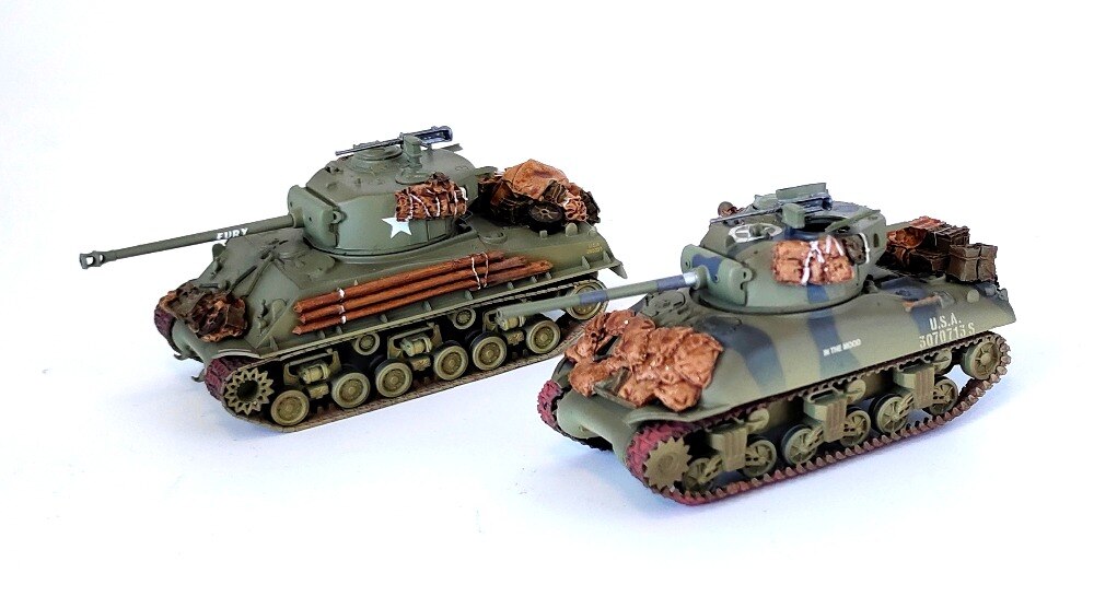 fine1:72 World War II America M4a3e8 tank M4A1 Sherman MK tank model Finished products collection ornaments