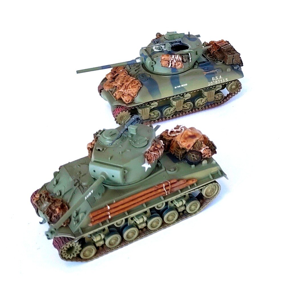 fine1:72 World War II America M4a3e8 tank M4A1 Sherman MK tank model Finished products collection ornaments
