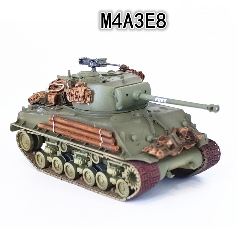 fine1:72 World War II America M4a3e8 tank M4A1 Sherman MK tank model Finished products collection ornaments