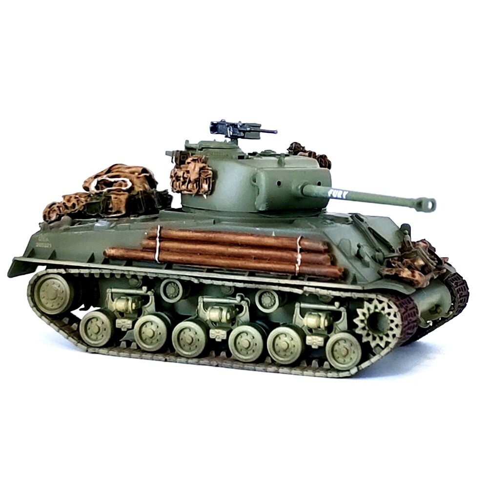fine1:72 World War II America M4a3e8 tank M4A1 Sherman MK tank model Finished products collection ornaments