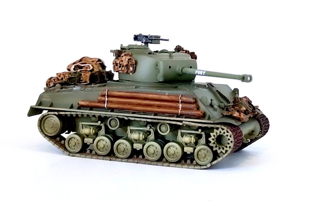 fine1:72 World War II America M4a3e8 tank M4A1 Sherman MK tank model Finished products collection ornaments