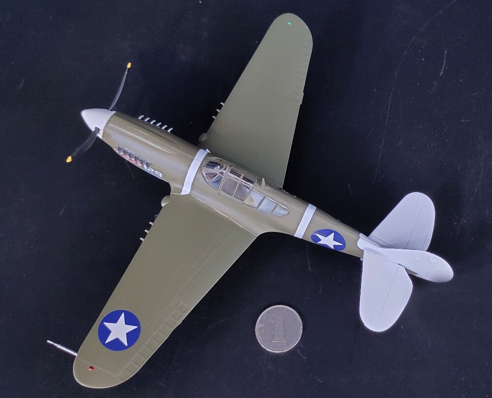 1:48 World War II U.S. p-40m fighter model Finished product simulation model 39311 1:48 World War II U.S. p-40m fighter model Finished product simulation model 39311