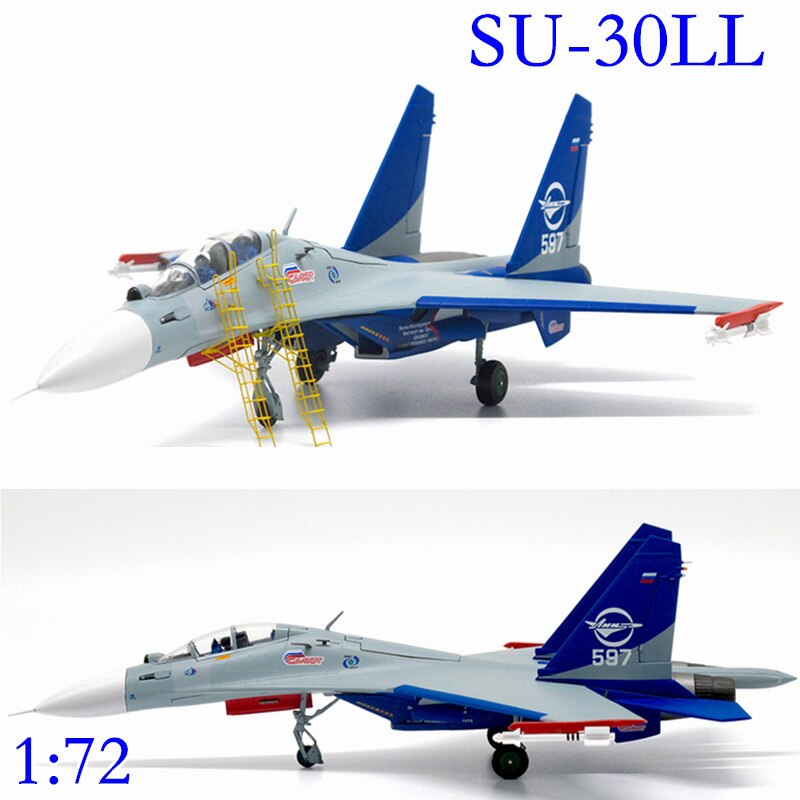 fine 1:72 Russian Air Force Su30LL Fighter Model finished product Alloy Aircraft Model Collection