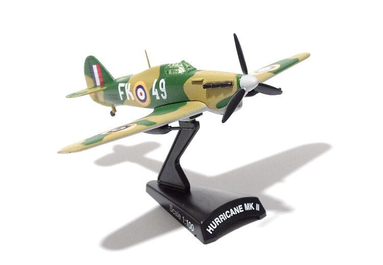 1 / 100 World War II British hurricane Mk II aircraft model Alloy aircraft model Collect ornaments 1 / 100 World War II British hurricane Mk II aircraft model Alloy aircraft model Collect ornaments