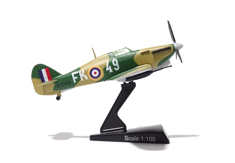 1 / 100 World War II British hurricane Mk II aircraft model Alloy aircraft model Collect ornaments 1 / 100 World War II British hurricane Mk II aircraft model Alloy aircraft model Collect ornaments