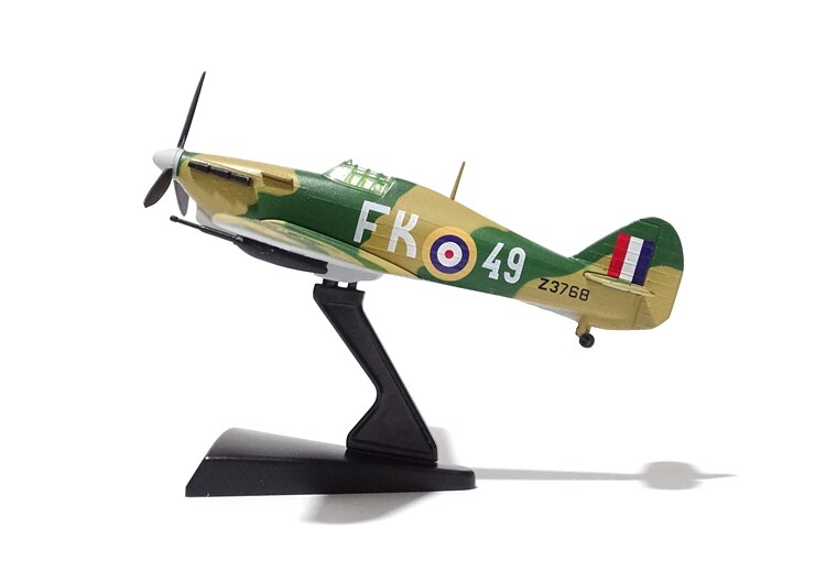1 / 100 World War II British hurricane Mk II aircraft model Alloy aircraft model Collect ornaments 1 / 100 World War II British hurricane Mk II aircraft model Alloy aircraft model Collect ornaments
