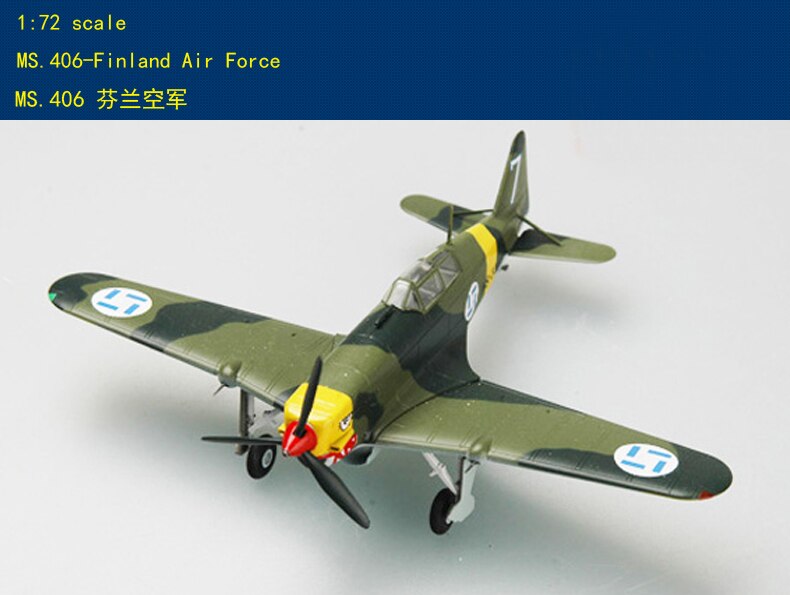 1: 72 WWII Finnish ms.406 fighter model Trumpeter 36326 Finished product collection model 1: 72 WWII Finnish ms.406 fighter model Trumpeter 36326 Finished product collection model