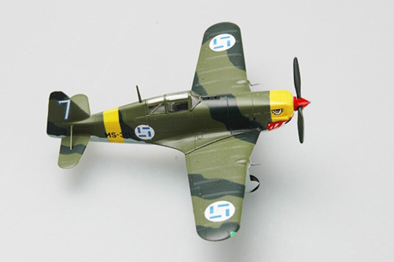 1: 72 WWII Finnish ms.406 fighter model Trumpeter 36326 Finished product collection model 1: 72 WWII Finnish ms.406 fighter model Trumpeter 36326 Finished product collection model