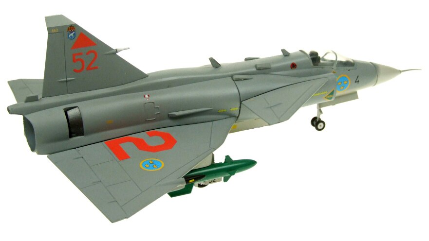 fine 1/72 Finished Swedish Air Force Ja37 fighter 42002 Alloy collection model