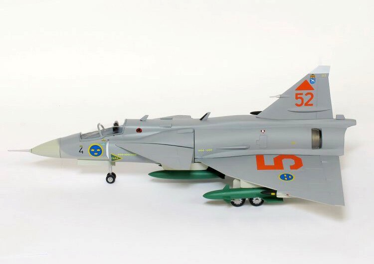 fine 1/72 Finished Swedish Air Force Ja37 fighter 42002 Alloy collection model