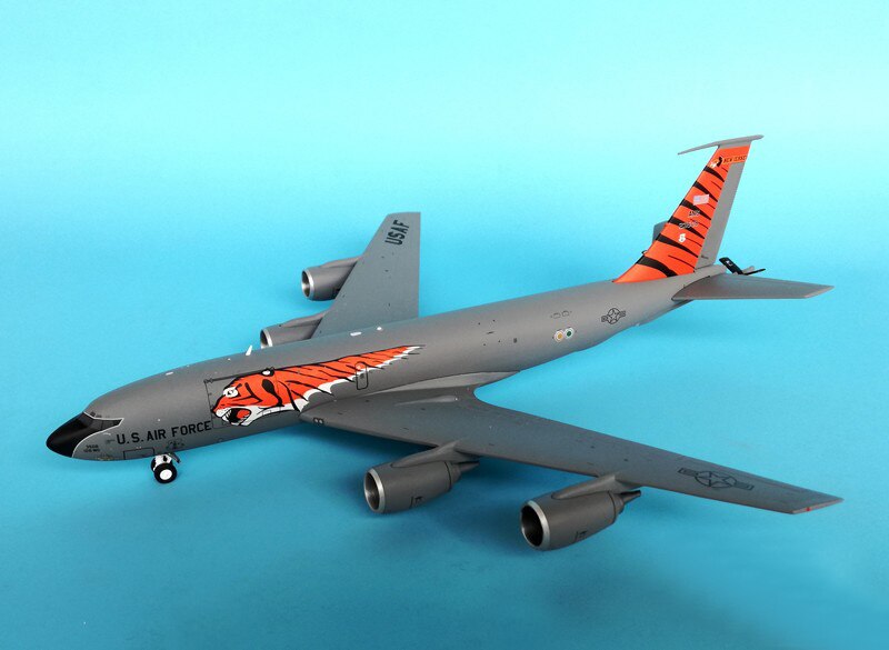 fine 1/200 US Air Force kc-135r tanker model NATO tiger painting G2afo698 alloy aircraft model Collection model