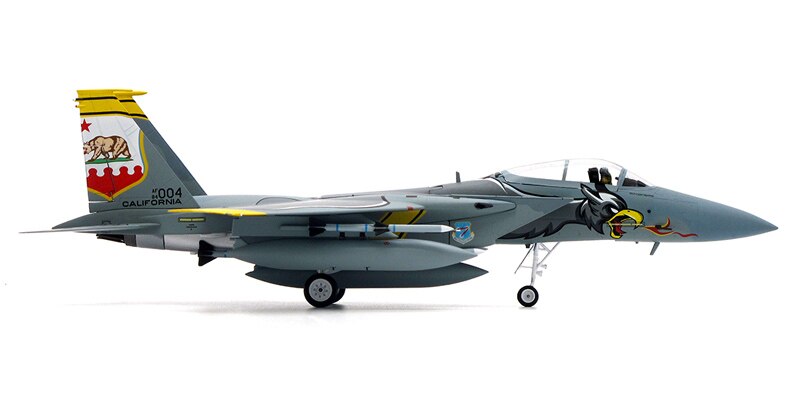 Fine 1 / 72 USAF f-15c fighter Griffins, 75th anniversary painting of 84-0004 squadron 144th FW Alloy collection model