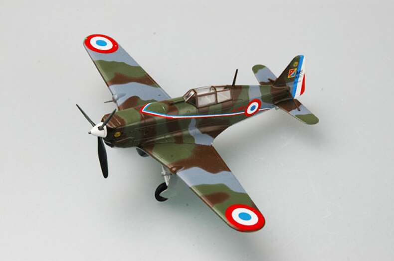 Trumpet 1:72 World War II France air force MS406 fighter 36325 finished product model