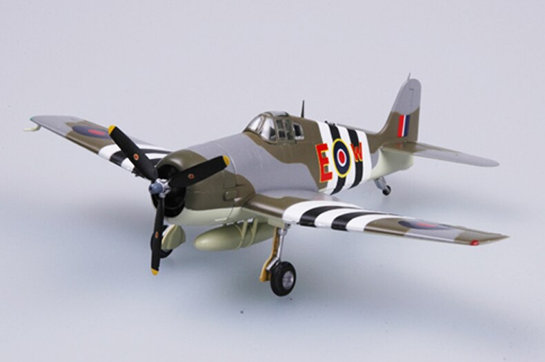 Trumpet 1:72 UK World War F6F hells cat carrier fighter 37200 finished product model