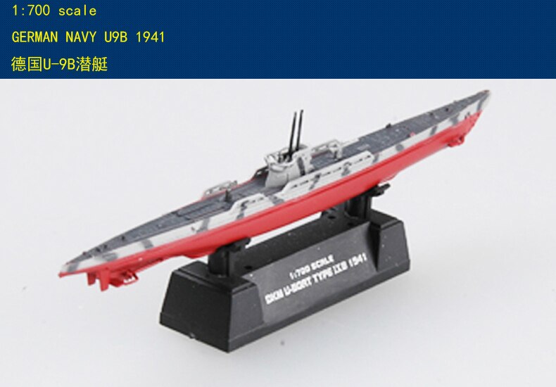 1/700 37317 German U-9B IX B submarine 1941 simulation military model collection 1/700 37317 German U-9B IX B submarine 1941 simulation military model collection