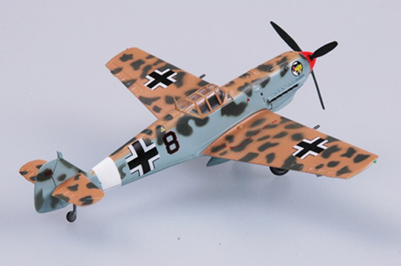 Trumpet 1:72 German air force BF109E fighter 37277 finished product model Trumpet 1:72 German air force BF109E fighter 37277 finished product model