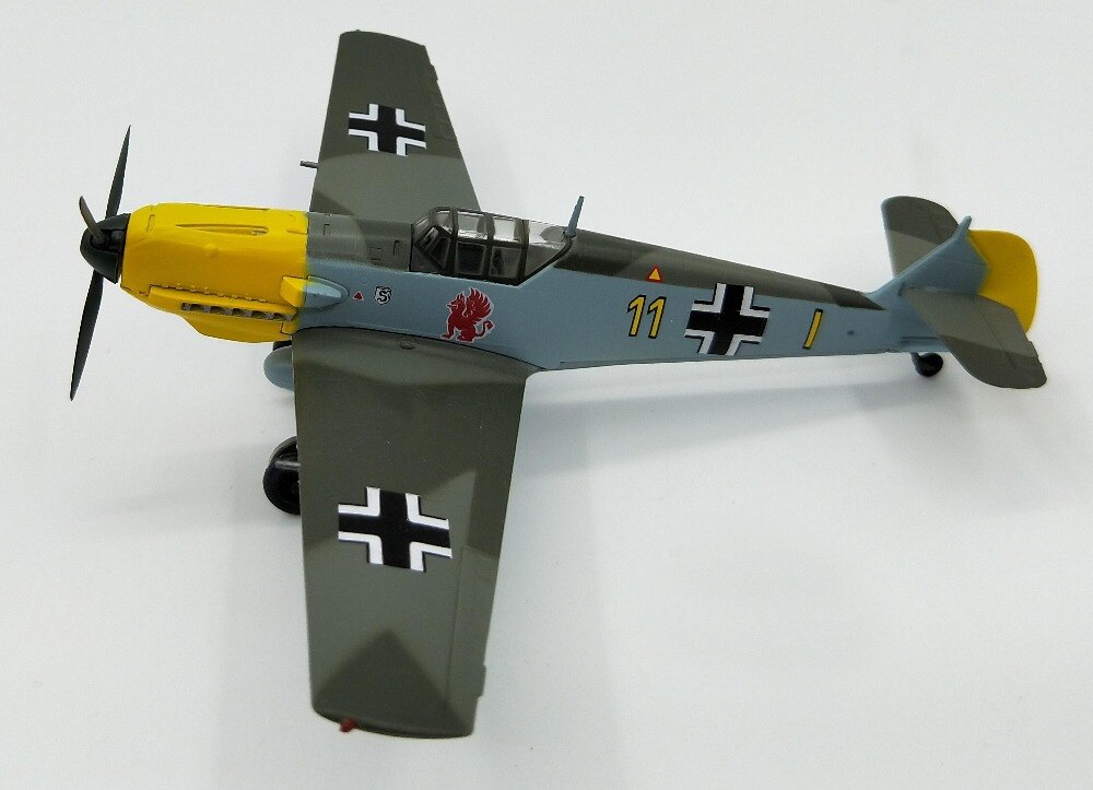 1:72 German BF109E fighter model 9/JG26 trumpet hand 37283 Collection model
