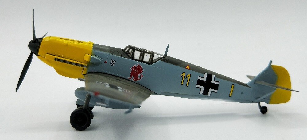 1:72 German BF109E fighter model 9/JG26 trumpet hand 37283 Collection model