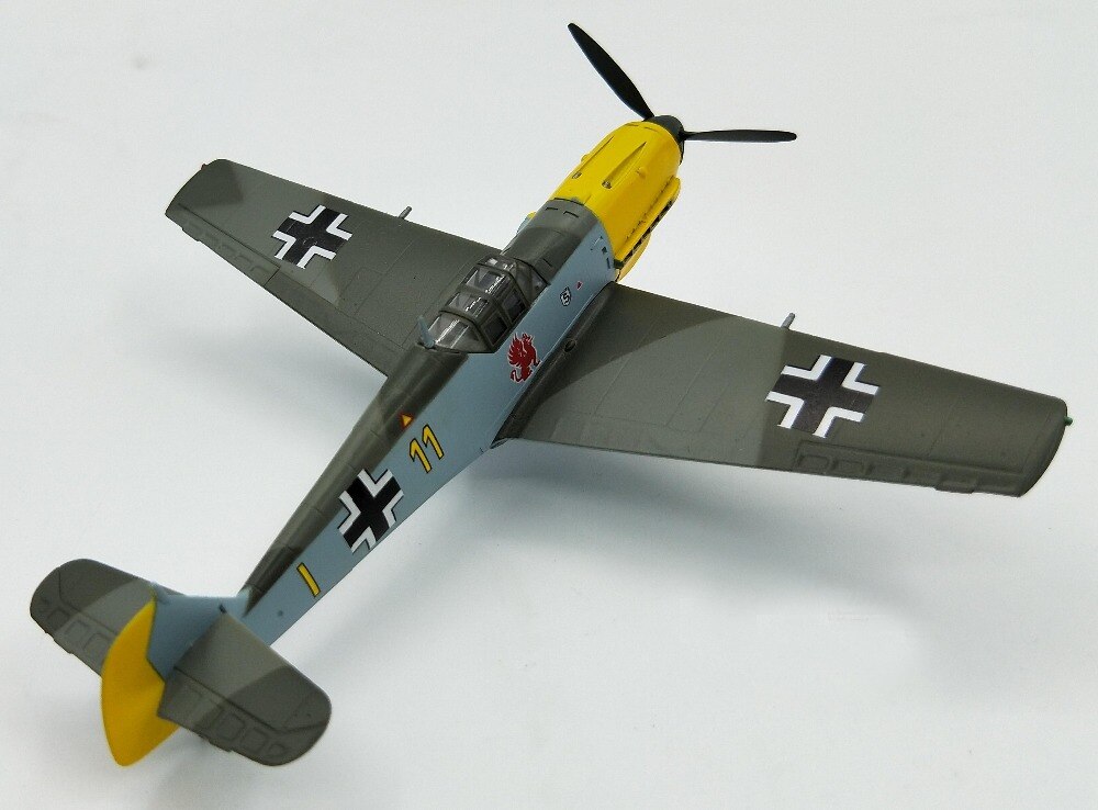 1:72 German BF109E fighter model 9/JG26 trumpet hand 37283 Collection model