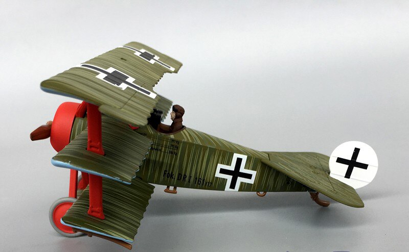 fine 1/48 World War I German dr.1 three wing fighter Red Baron A38310 Alloy collection model