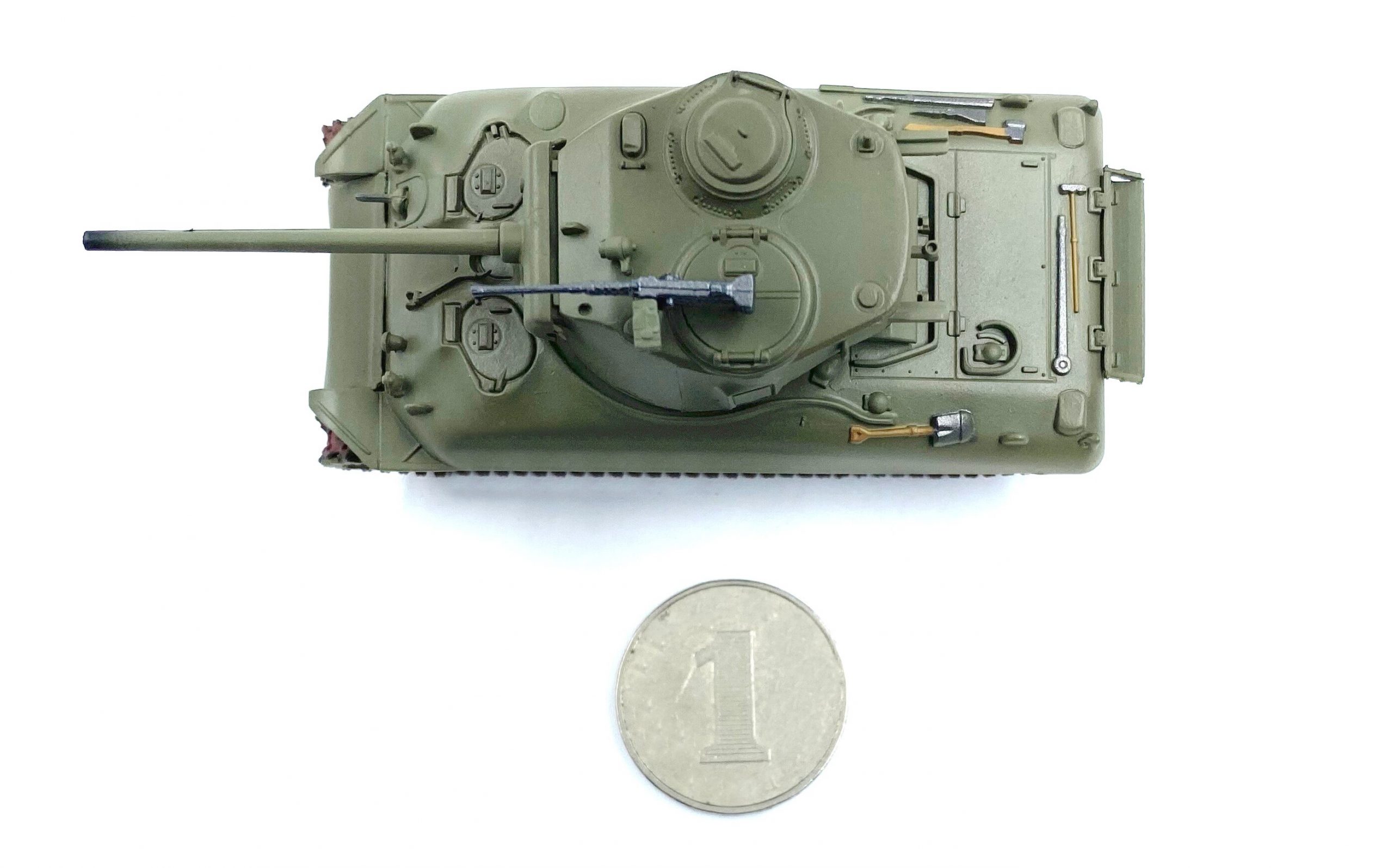 1: 72 World War II US M4A1 76W medium tank model Finished ornaments 36249