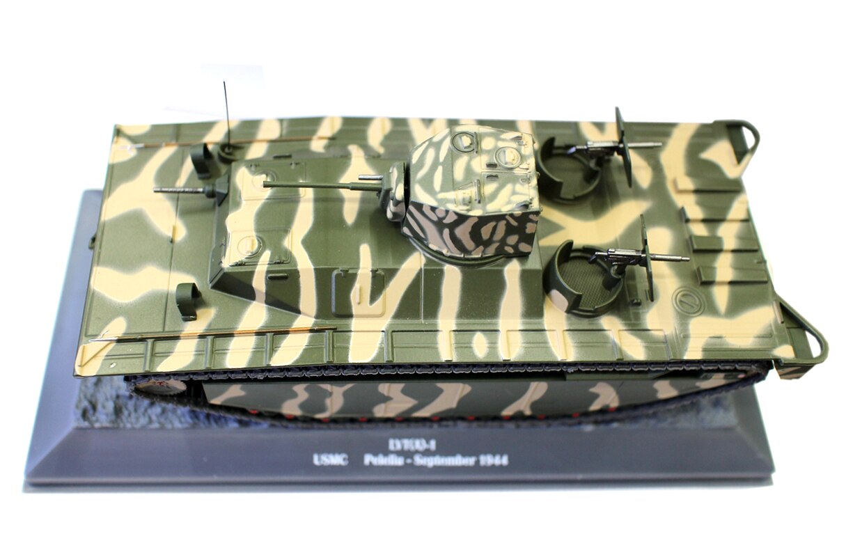 Rare 1 / 43 LVT (a) - 1 Peleliu 1944 World War II Armored amphibious vehicle Alloy collection model
