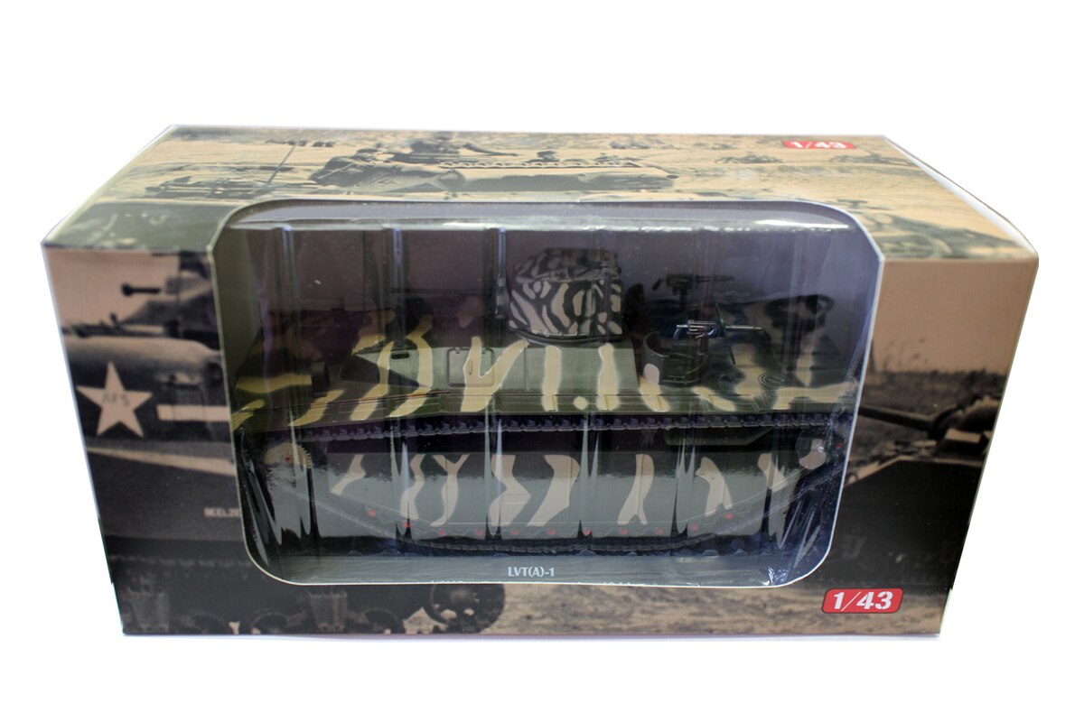 Rare 1 / 43 LVT (a) - 1 Peleliu 1944 World War II Armored amphibious vehicle Alloy collection model