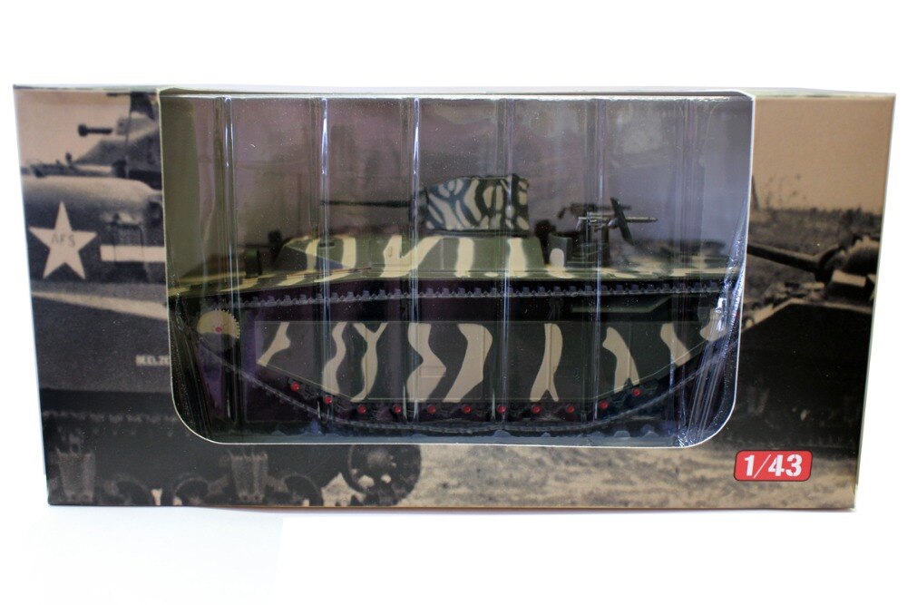 rare fine World War II US 1 / 43 LVT (a) - 1 USMC amphibious vehicle Peleliu 1944 September 1944 Alloy collection model