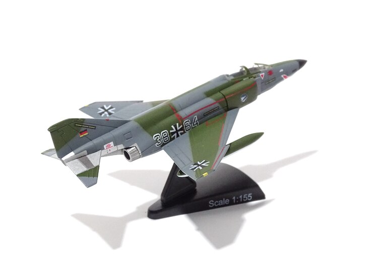 1 / 155 German F-4 fighter Alloy aircraft model Collect ornaments