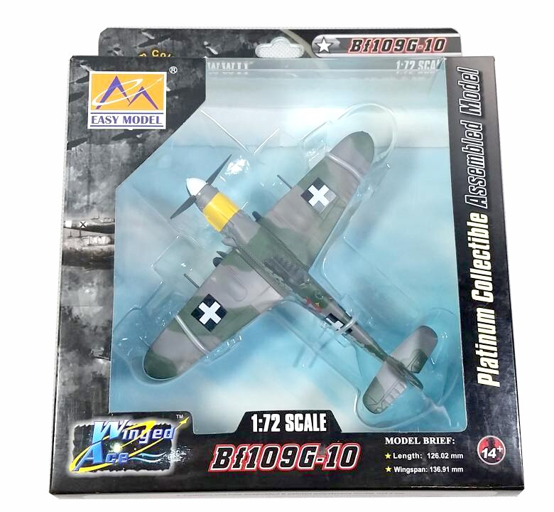 Trumpeter 1/72 World War II Hungarian air force bf-109g-10 fighter 37204 finished product model Trumpeter 1/72 World War II Hungarian air force bf-109g-10 fighter 37204 finished product model