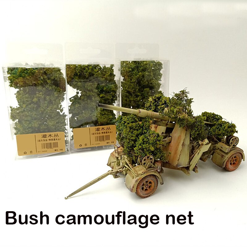 Simulation tree Camouflage Network of Combat Vehicles Miniature model vegetation Situational Sand Table Making Diy Material