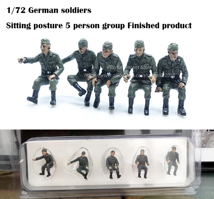 1/72 German Soldier Group Finished product Military Scene Collocation Model A variety of Suitable for Combat Vehicle Tanks 1/72 German Soldier Group Finished product Military Scene Collocation Model A variety of Suitable for Combat Vehicle Tanks