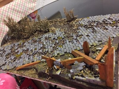 Scenario model simulation Long leaf vegetation Shrub vegetation Train railway Flower Model of Military Scene DIY material