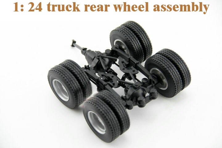 1:24 Rear wheel assembly of truck Truck conversion parts DIY material