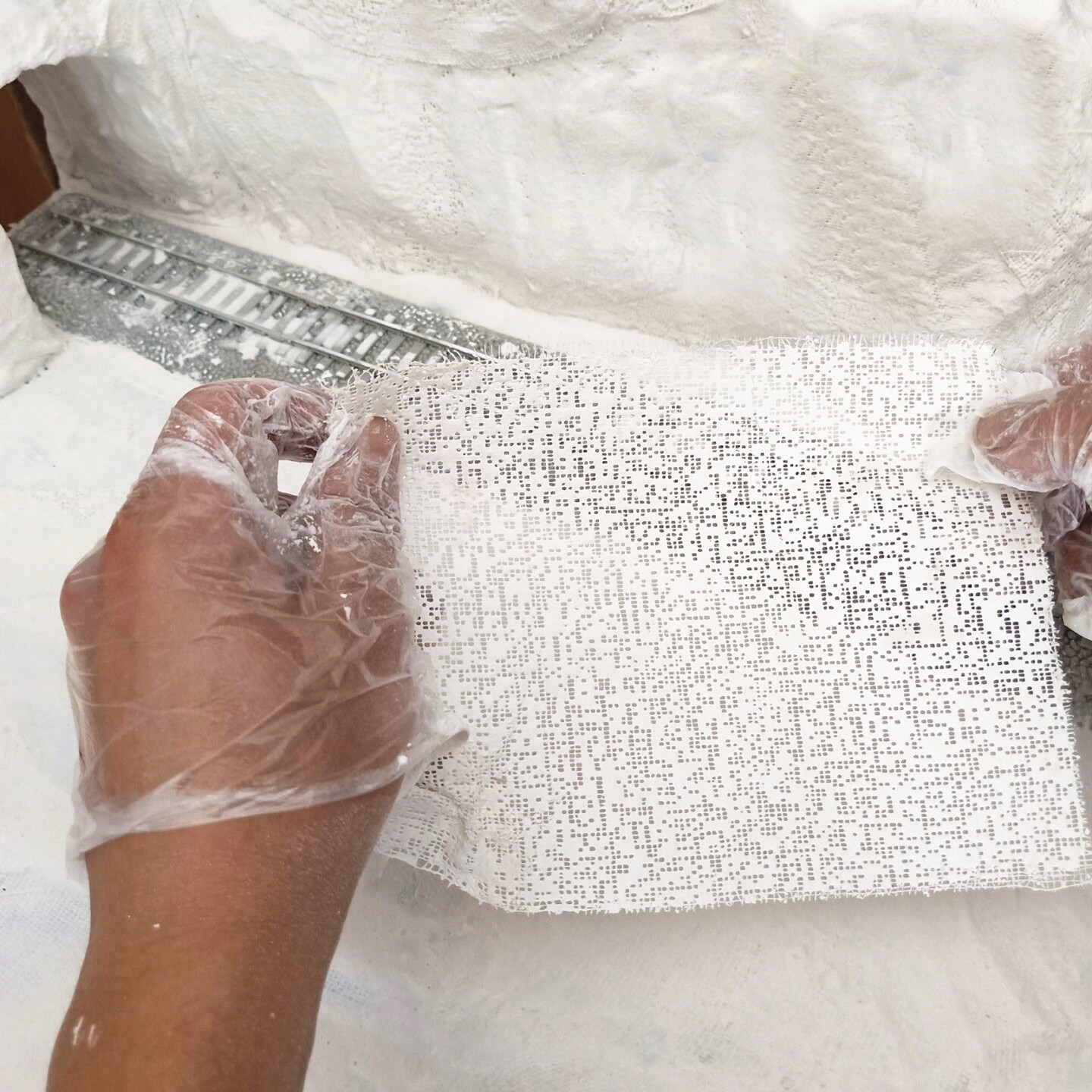 miniature Plaster moulding cloth for mountain body DIY Modification Material for Train Military Sand Table Landscape Scene