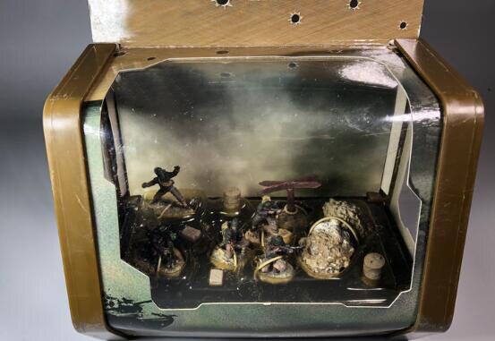 rare Super value 1:72 World War II soldier man model Scene suit resin 04#