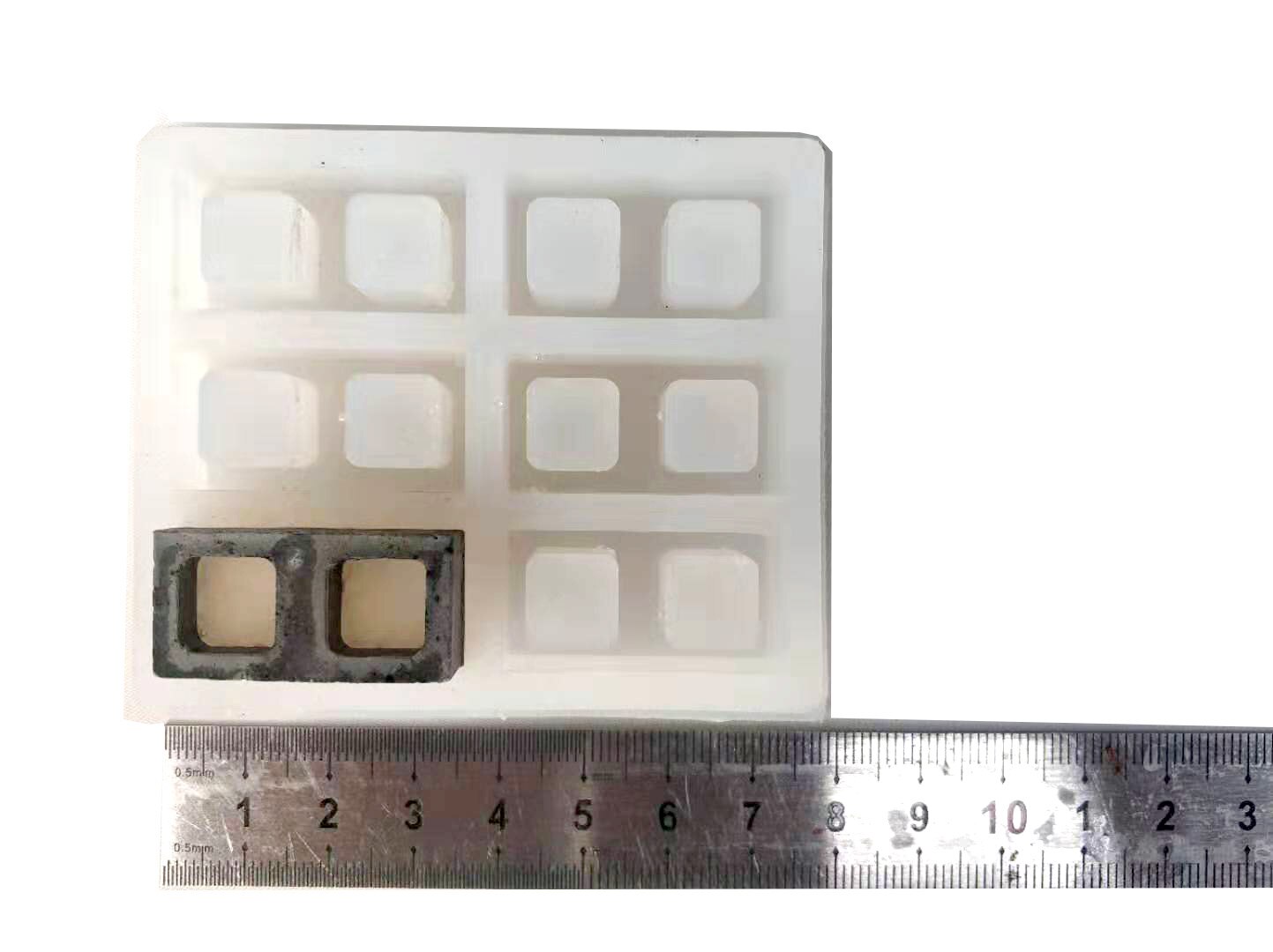 Miniature model building 1:10 1:12 DIY House Building Making Material Hollow Brick Mould house Silica Gel bricks resin mold