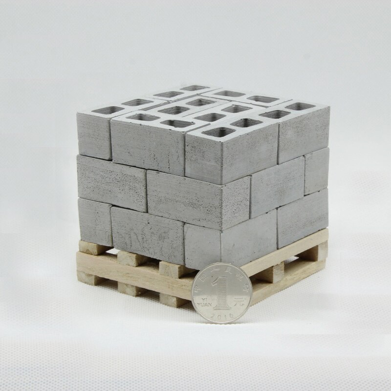 Miniature model building 1:10 1:12 DIY House Building Making Material Hollow Brick Mould house Silica Gel bricks resin mold