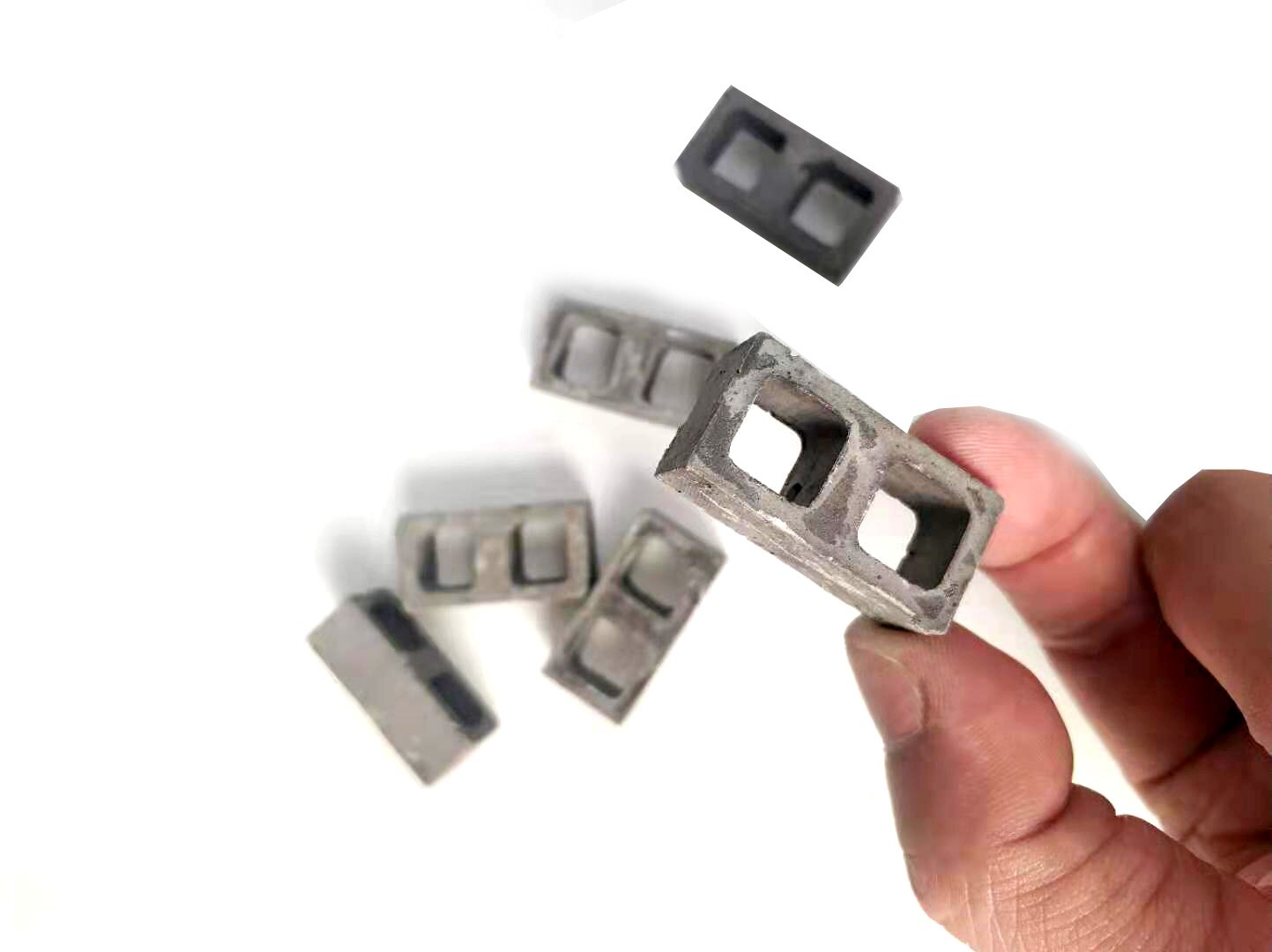Miniature model building 1:10 1:12 DIY House Building Making Material Hollow Brick Mould house Silica Gel bricks resin mold