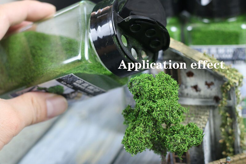 Miniaturization model Long leaf simulation leaf model Scene sand table model tree powder Hand made DIY materials