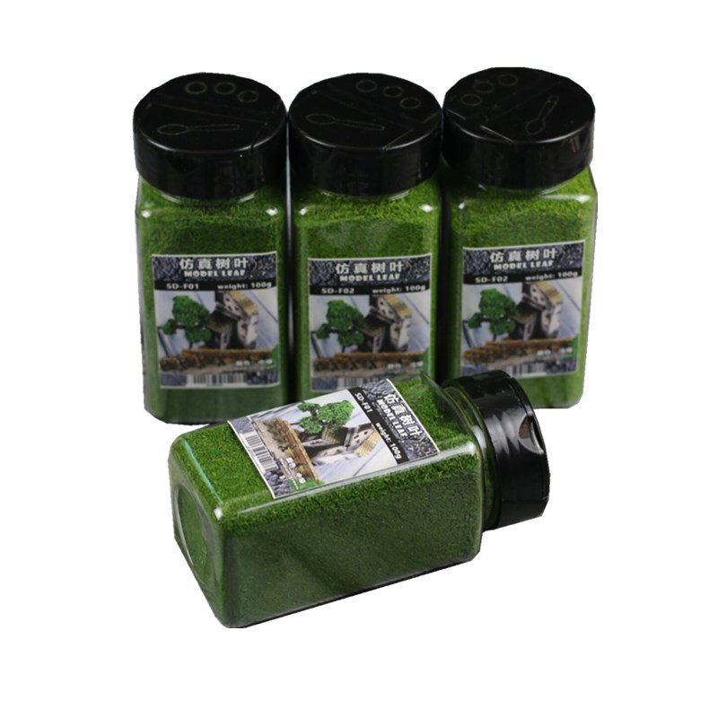 Miniaturization model Long leaf simulation leaf model Scene sand table model tree powder Hand made DIY materials