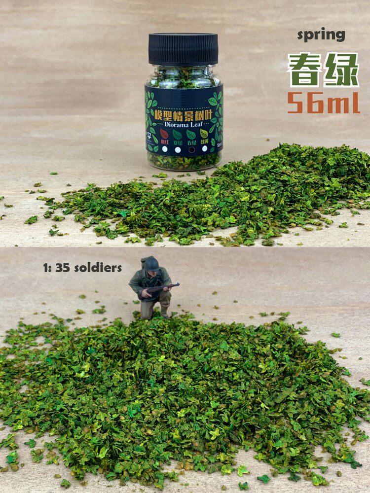 1: 35 1:43 model scenario leaf litter miniature scenario DIY plant landscaping Platform soldier sand table