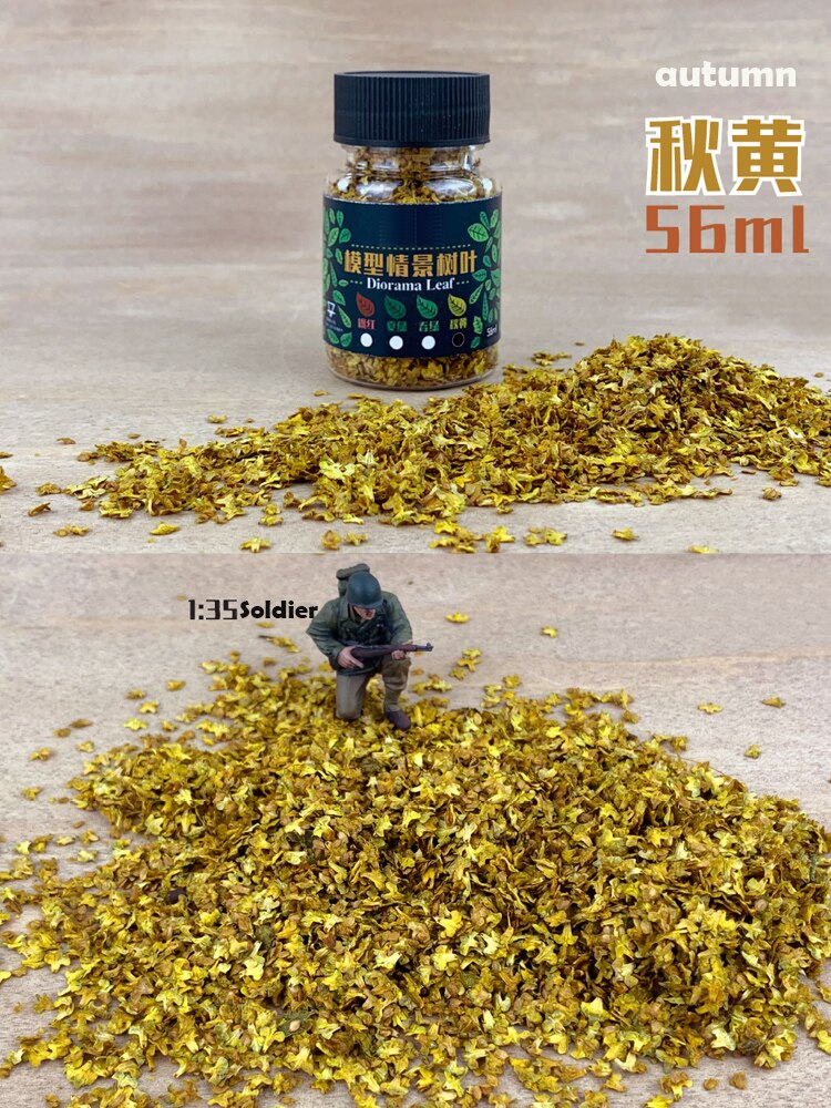 1: 35 1:43 model scenario leaf litter miniature scenario DIY plant landscaping Platform soldier sand table