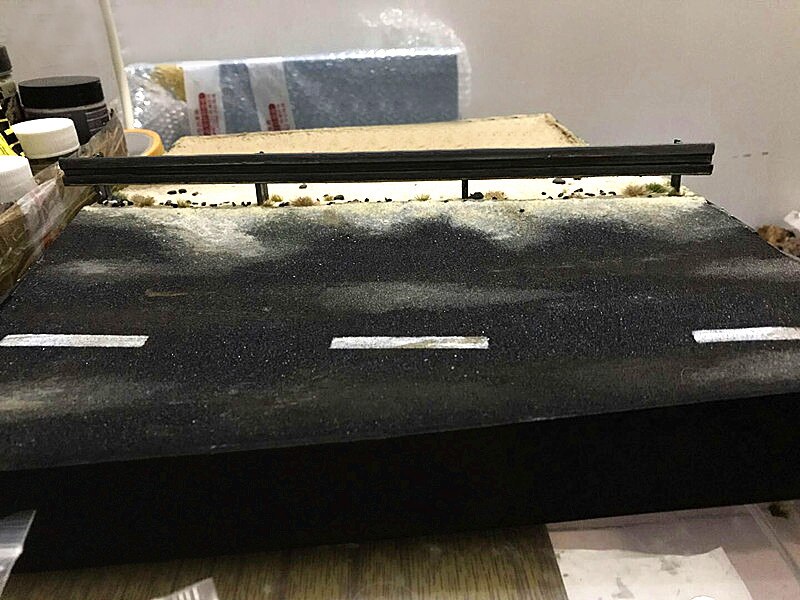 miniature Asphalt road Road sticker Road marking paper DIY Material for Scene Sand Table