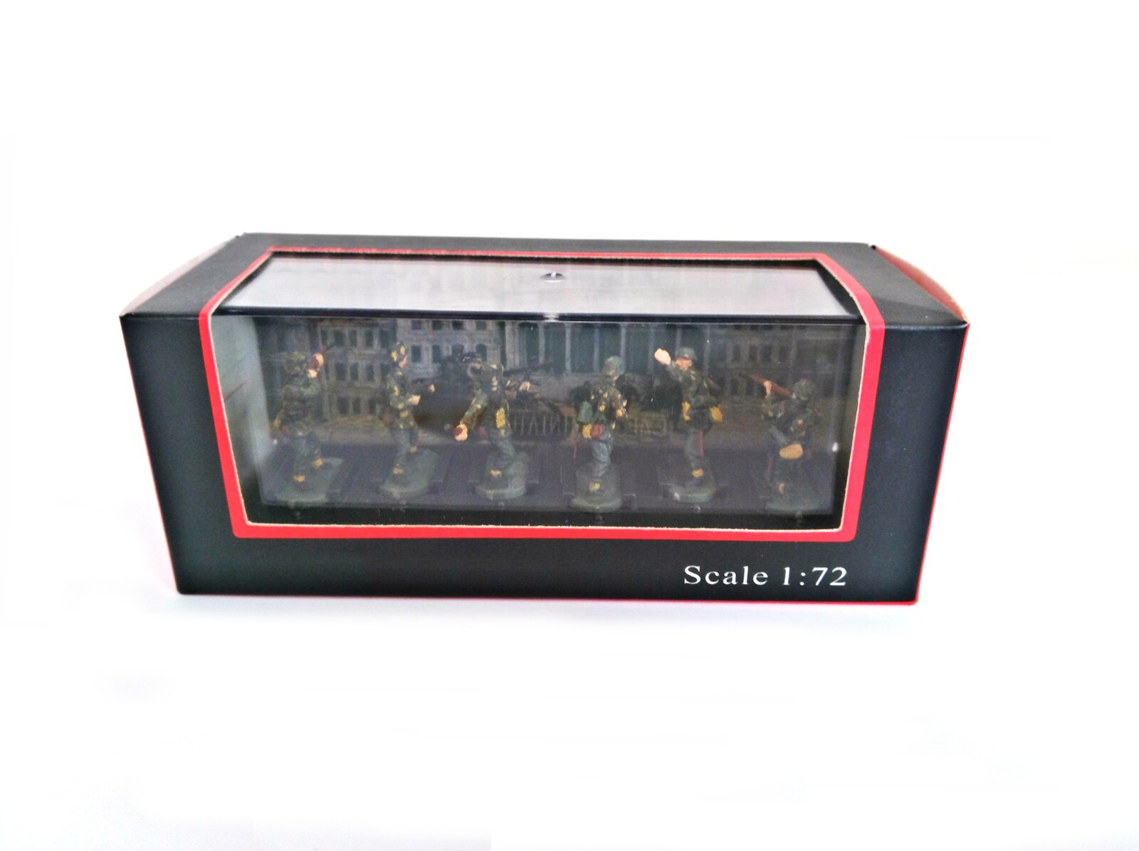 1 / 72 P801 German 6-man combat team Already painted Boxed soldier man model Tank scene accessories