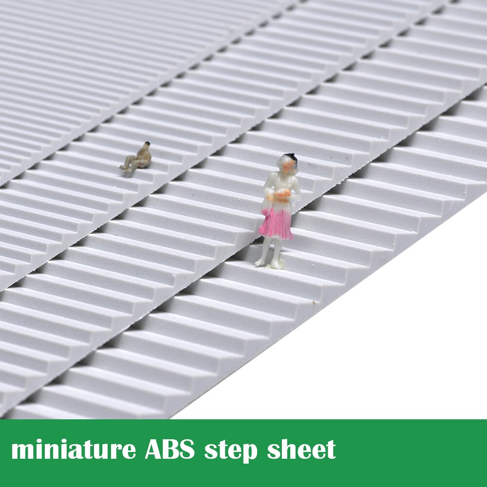 miniature ABS step sheet Various specifications DIY sand table material Architectural model A5 Roof slab staircase